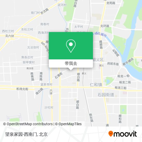 望泉家园-西南门地图