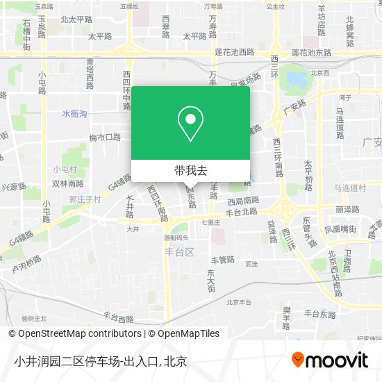 小井润园二区停车场-出入口地图