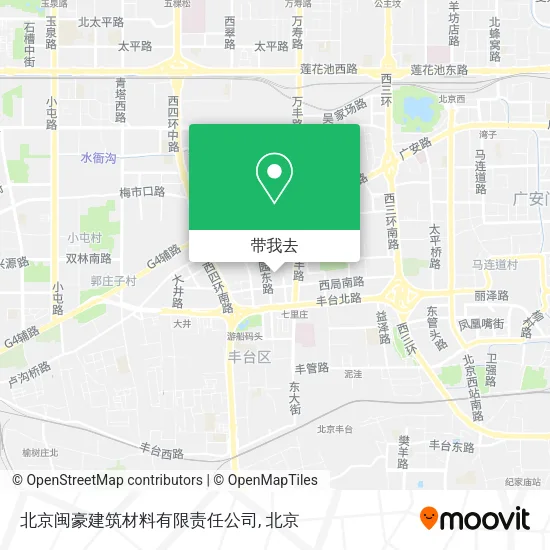 北京闽豪建筑材料有限责任公司地图