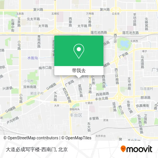 大道必成写字楼-西南门地图