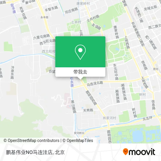 鹏基伟业NO马连洼店地图