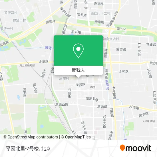 枣园北里-7号楼地图