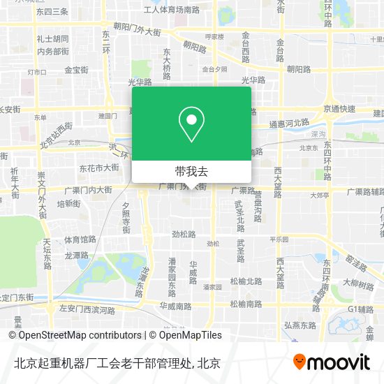 北京起重机器厂工会老干部管理处地图