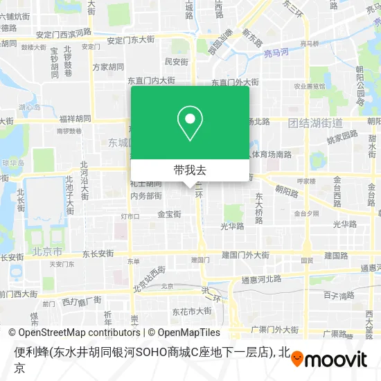 便利蜂(东水井胡同银河SOHO商城C座地下一层店)地图