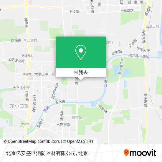 北京亿安盛世消防器材有限公司地图