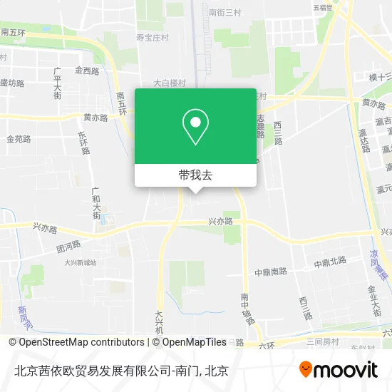 北京茜依欧贸易发展有限公司-南门地图