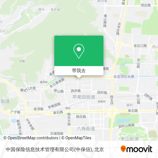 中国保险信息技术管理有限公司(中保信)地图