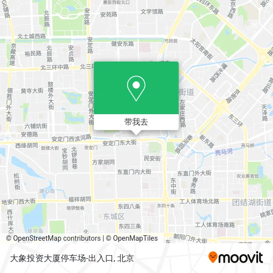 大象投资大厦停车场-出入口地图