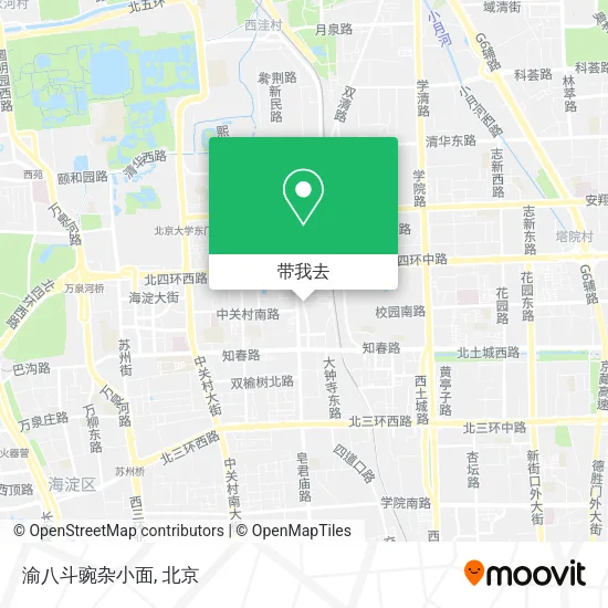 渝八斗豌杂小面地图