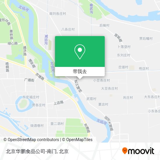 北京华鹏食品公司-南门地图