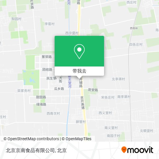 北京京南食品有限公司地图