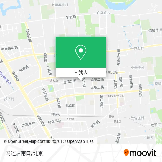 马连店南口地图