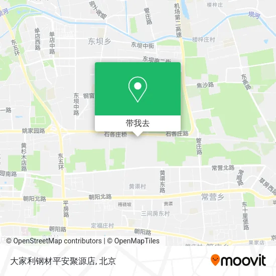 大家利钢材平安聚源店地图