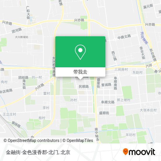 金融街·金色漫香郡-北门地图