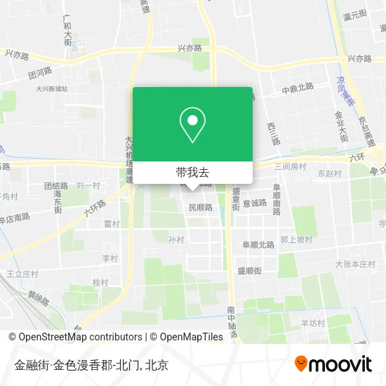 金融街·金色漫香郡-北门地图