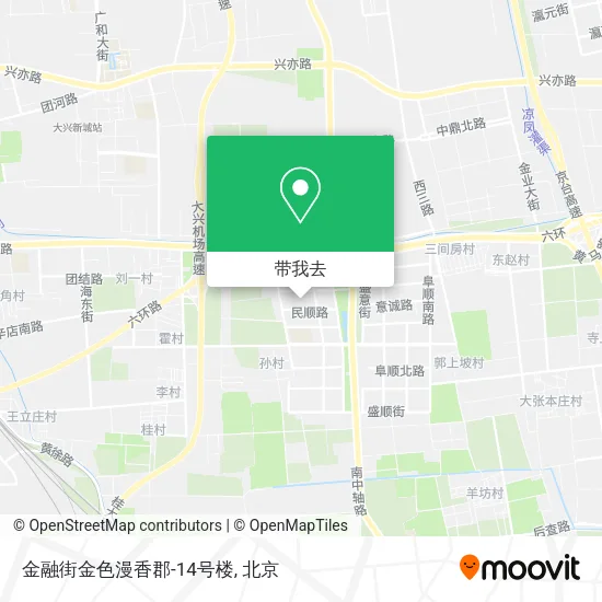 金融街金色漫香郡-14号楼地图