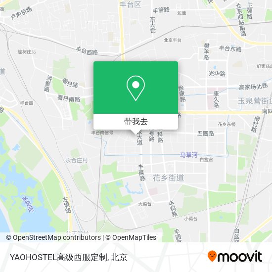 YAOHOSTEL高级西服定制地图