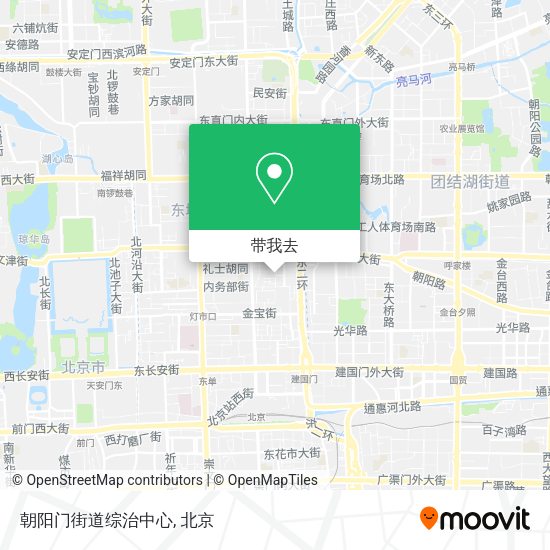 朝阳门街道综治中心地图