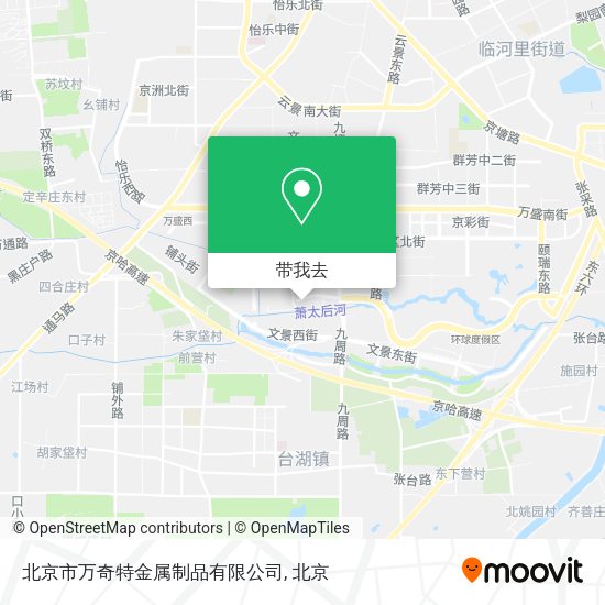 北京市万奇特金属制品有限公司地图