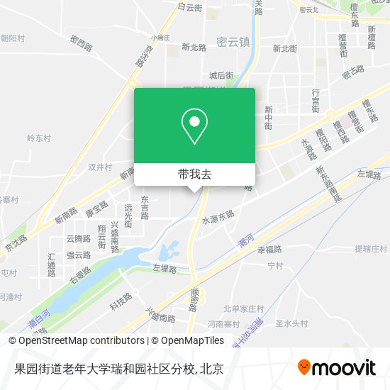 果园街道老年大学瑞和园社区分校地图