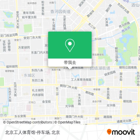 北京工人体育馆-停车场地图