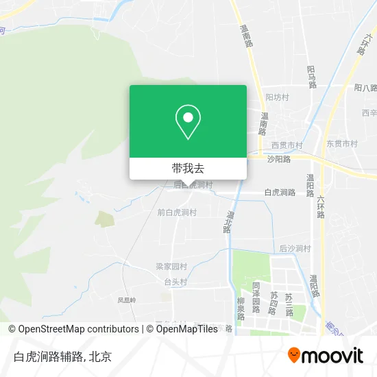 白虎涧路辅路地图