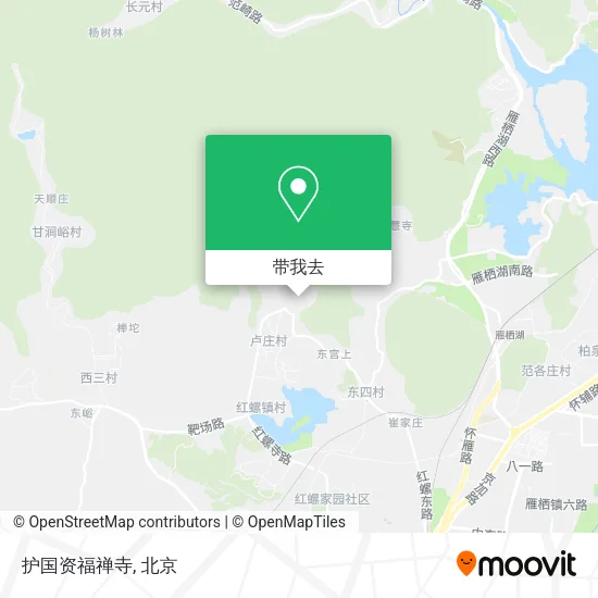 护国资福禅寺地图