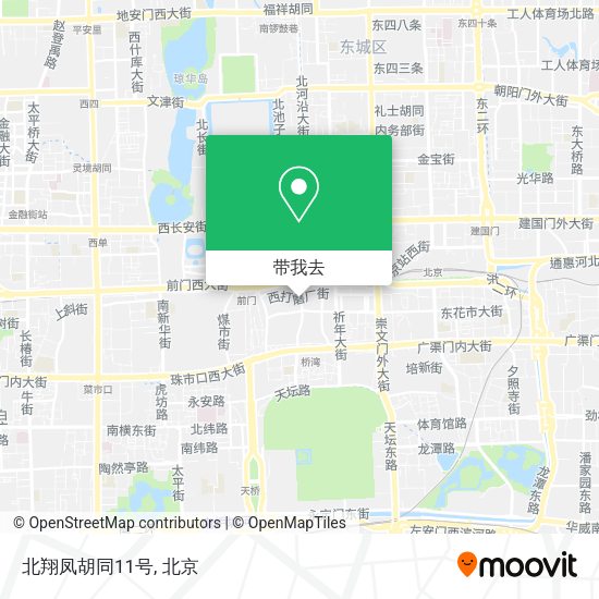 北翔凤胡同11号地图
