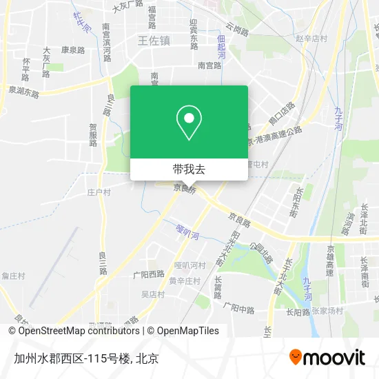加州水郡西区-115号楼地图