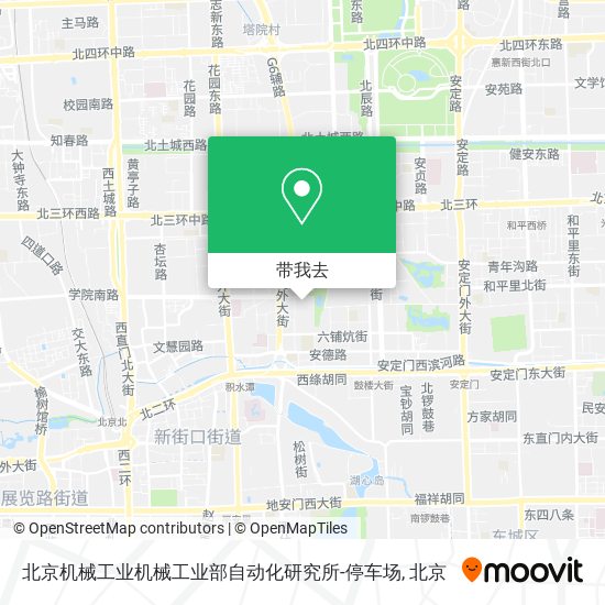 北京机械工业机械工业部自动化研究所-停车场地图