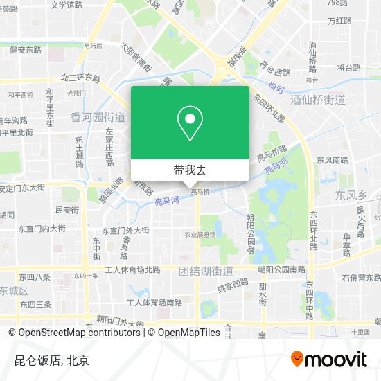 昆仑饭店地图