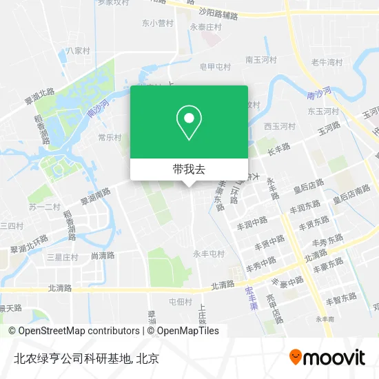 北农绿亨公司科研基地地图