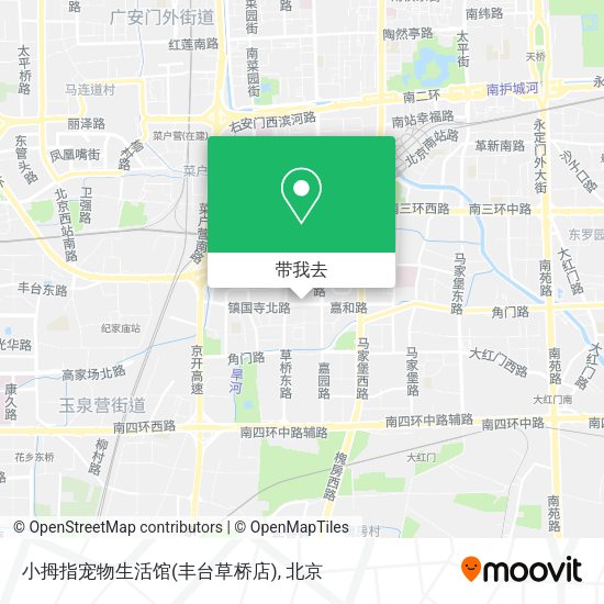 小拇指宠物生活馆(丰台草桥店)地图