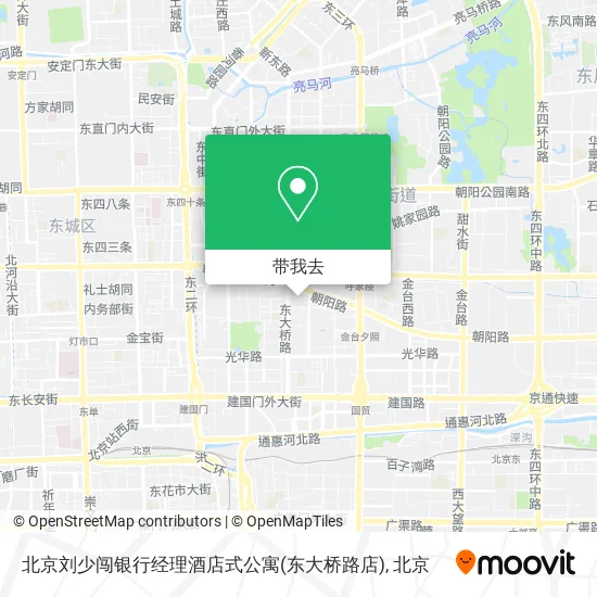 北京刘少闯银行经理酒店式公寓(东大桥路店)地图