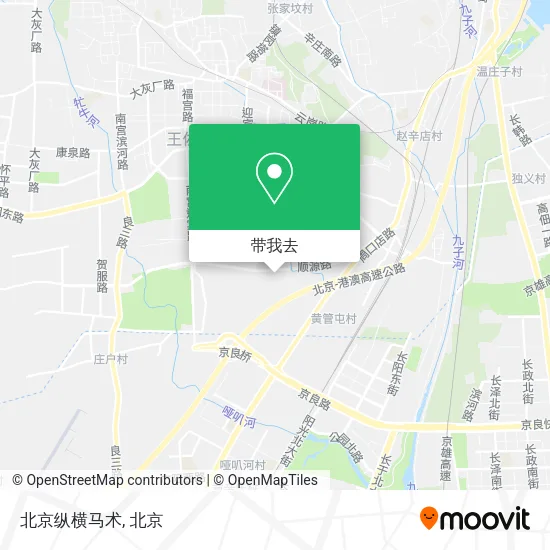 北京纵横马术地图