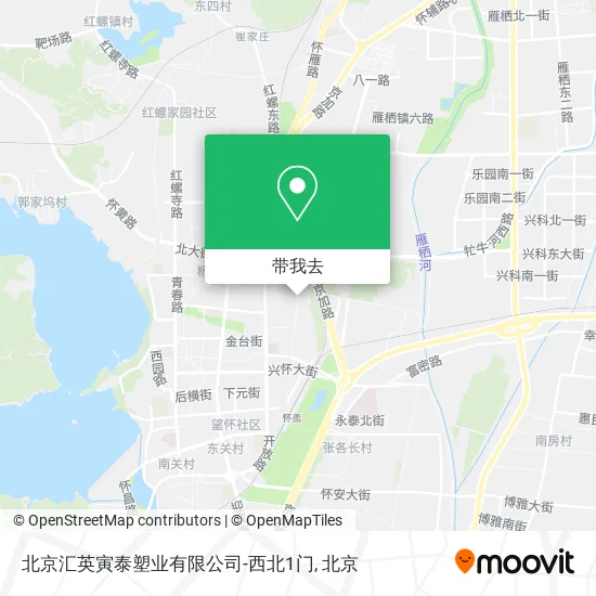 北京汇英寅泰塑业有限公司-西北1门地图