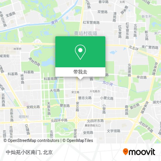 中灿苑小区南门地图