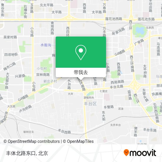 丰体北路东口地图