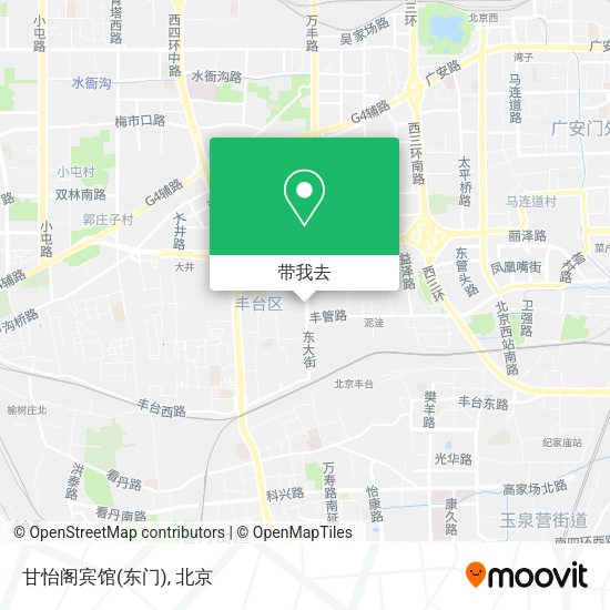 甘怡阁宾馆(东门)地图