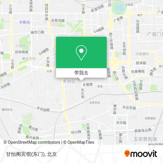 甘怡阁宾馆(东门)地图