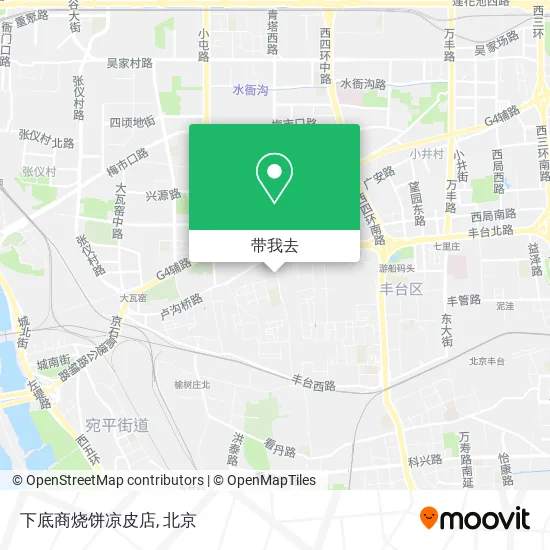 下底商烧饼凉皮店地图