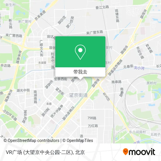 VR广场 (大望京中央公园-二区)地图