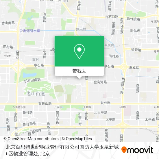 北京百思特世纪物业管理有限公司国防大学玉泉新城b区物业管理处地图