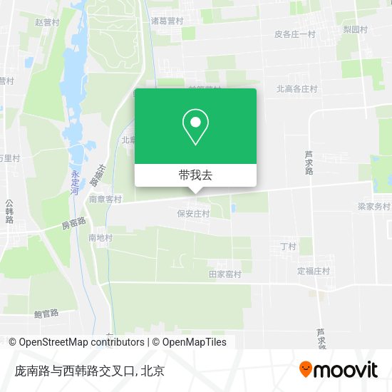 庞南路与西韩路交叉口地图