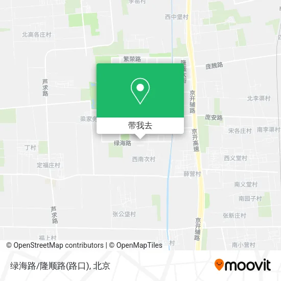 绿海路/隆顺路(路口)地图