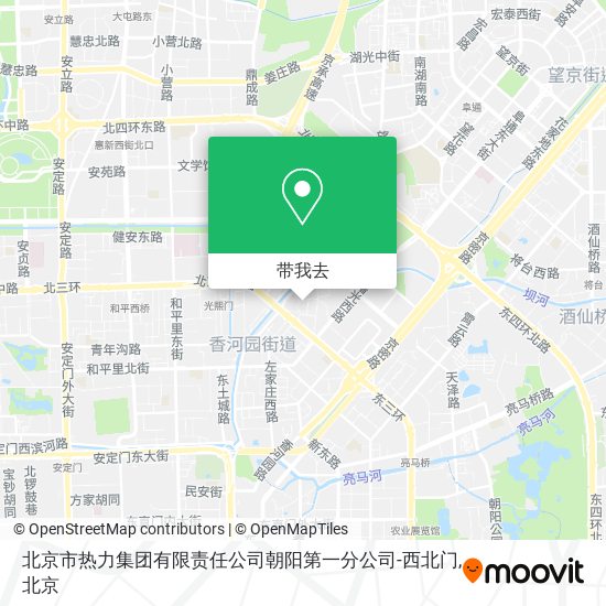 北京市热力集团有限责任公司朝阳第一分公司-西北门地图