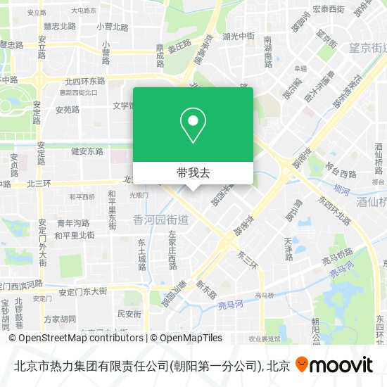 北京市热力集团有限责任公司(朝阳第一分公司)地图