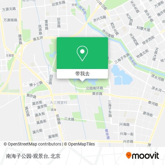 南海子公园-观景台地图