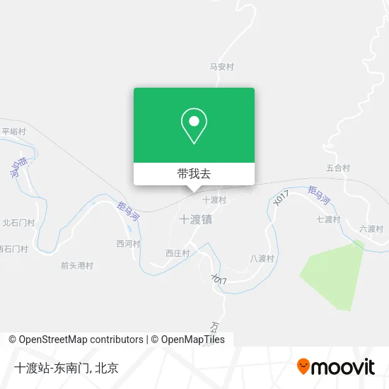 十渡站-东南门地图