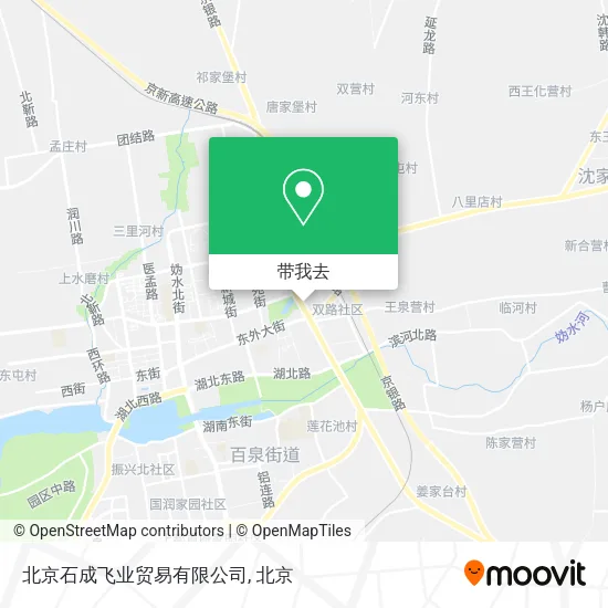 北京石成飞业贸易有限公司地图